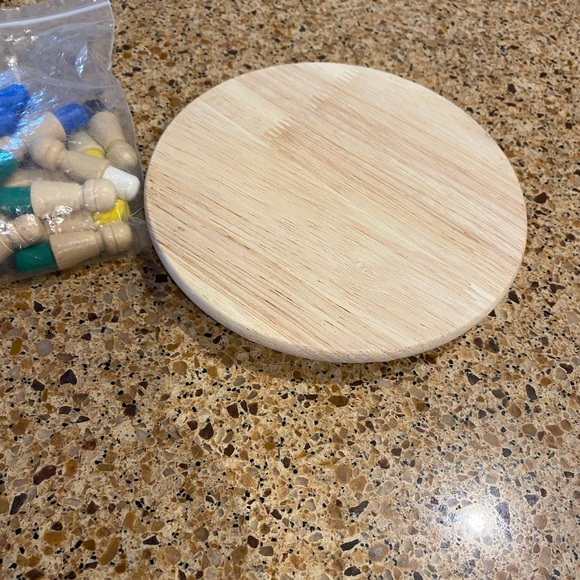 WOODEN COLOR MEMORY Chess MATCH PUZZLE BOARD TOY - Picture 7 of 16